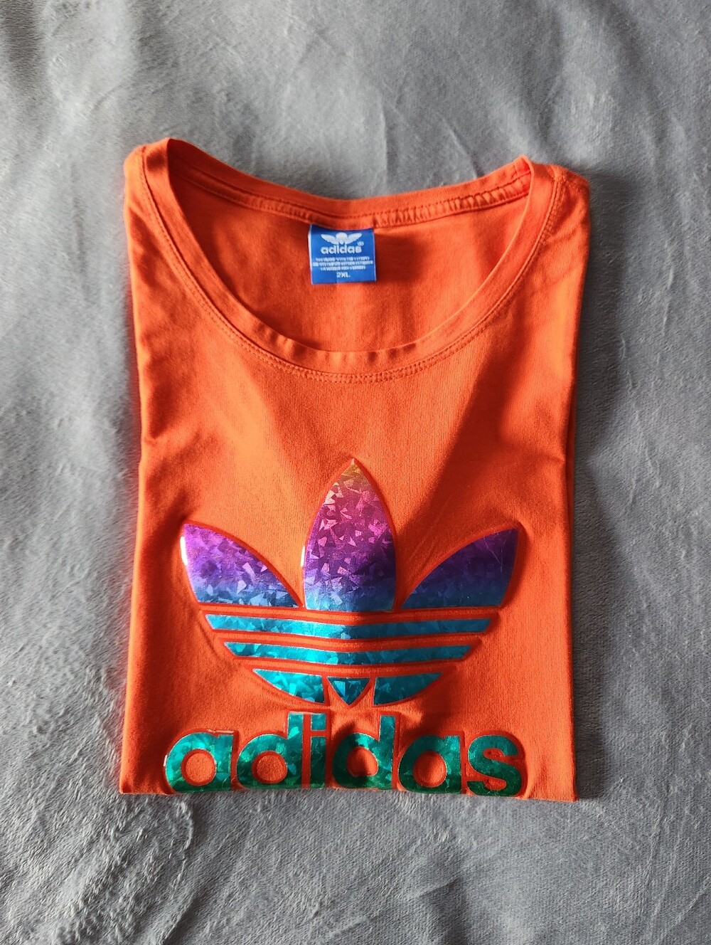 Orange Adidas Tee